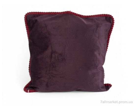 Фотография Подушка  10964 55x55см bordo (2 шт. р.сетка One size) "Obuvok" недорого оптом от прямого поставщика, изображение 3