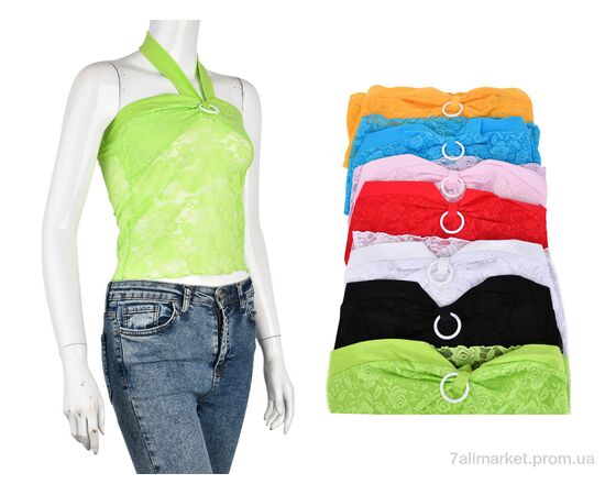 Топ женский Лето B0127 (11007) mix (5 шт. р.сетка One size) "Obuvok" недорого оптом от прямого поставщика Фотография Топ женский Лето B0127 (11007) mix (5 шт. р.сетка One size) "Obuvok" недорого оптом от прямого поставщика