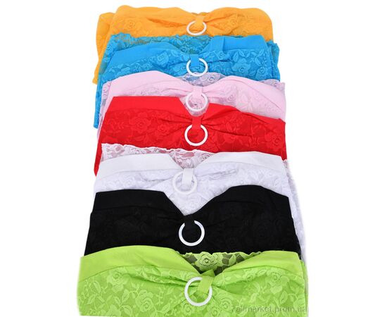 Топ женский Лето B0127 (11007) mix (5 шт. р.сетка One size) "Obuvok" недорого оптом от прямого поставщика, изображение 4 Фотография Топ женский Лето B0127 (11007) mix (5 шт. р.сетка One size) "Obuvok" недорого оптом от прямого поставщика, изображение 4