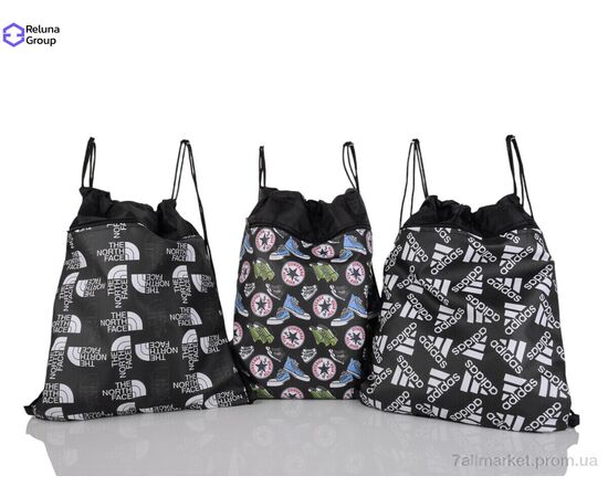 Рюкзак-мешок унисекс  N647-4TM mix (5 шт. р.сетка ) "Reluna Group" недорого оптом от прямого поставщика, изображение 2 Фотография Рюкзак-мешок унисекс  N647-4TM mix (5 шт. р.сетка ) "Reluna Group" недорого оптом от прямого поставщика, изображение 2