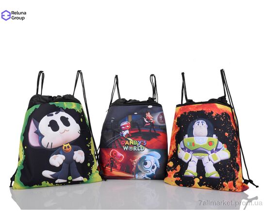 Рюкзак-мешок унисекс  N647-4 mix (5 шт. р.сетка ) "Reluna Group" недорого оптом от прямого поставщика Фотография Рюкзак-мешок унисекс  N647-4 mix (5 шт. р.сетка ) "Reluna Group" недорого оптом от прямого поставщика