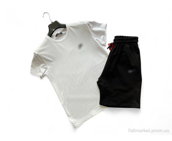 Костюм мужской Лето A006-2 white-black (5 шт. р.сетка S-2XL) "Verton" недорого оптом от прямого поставщика Фотография Костюм мужской Лето A006-2 white-black (5 шт. р.сетка S-2XL) "Verton" недорого оптом от прямого поставщика