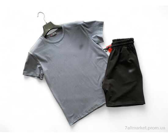 Костюм мужской Лето A006-3 grey-black (5 шт. р.сетка S-2XL) "Verton" недорого оптом от прямого поставщика Фотография Костюм мужской Лето A006-3 grey-black (5 шт. р.сетка S-2XL) "Verton" недорого оптом от прямого поставщика