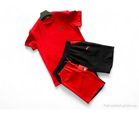 Костюм мужской Лето A006-6 red-black (5 шт. р.сетка S-2XL) "Verton" недорого оптом от прямого поставщика, изображение 2 Фотография Костюм мужской Лето A006-6 red-black (5 шт. р.сетка S-2XL) "Verton" недорого оптом от прямого поставщика, изображение 2