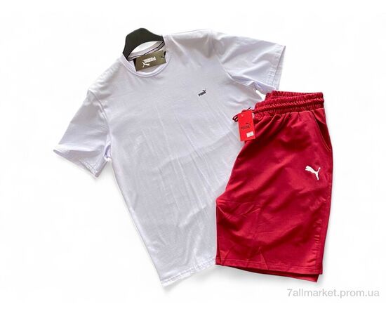 Костюм мужской Лето A007-1 white-red (5 шт. р.сетка 2XL-5XL) "Verton" недорого оптом от прямого поставщика, изображение 2 Фотография Костюм мужской Лето A007-1 white-red (5 шт. р.сетка 2XL-5XL) "Verton" недорого оптом от прямого поставщика, изображение 2