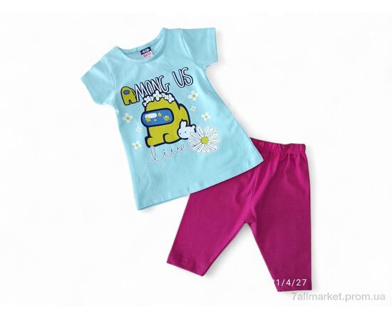 Костюм детский Лето 2002 бірюзово-малиновий (4 шт. р.сетка 3-6) "Kids-modnik" недорого оптом от прямого поставщика Фотография Костюм детский Лето 2002 бірюзово-малиновий (4 шт. р.сетка 3-6) "Kids-modnik" недорого оптом от прямого поставщика