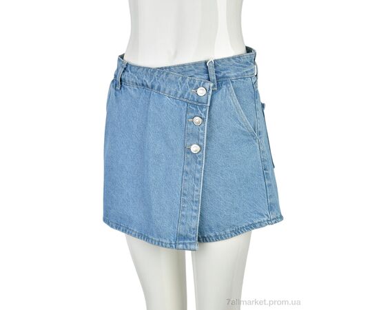 Юбка-шорты женская Лето 302-7146 blue (6 шт. р.сетка 34-40) "Rina Jeans" недорого оптом от прямого поставщика Фотография Юбка-шорты женская Лето 302-7146 blue (6 шт. р.сетка 34-40) "Rina Jeans" недорого оптом от прямого поставщика