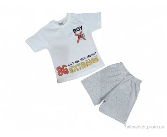 Костюм дитячий Літо 43553 білий (4 шт. р.сітка3-6) "Kids-modnik" недорого оптом від прямого постачальника Костюм дитячий Літо 43553 білий (4 шт. р.сітка3-6) "Kids-modnik" недорого оптом від прямого постачальника