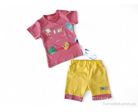 Костюм детский Лето 212288 цегляний (3 шт. р.сетка 6-12) "Kids-modnik" недорого оптом от прямого поставщика Фотография Костюм детский Лето 212288 цегляний (3 шт. р.сетка 6-12) "Kids-modnik" недорого оптом от прямого поставщика