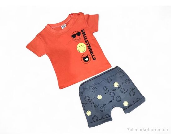 Костюм дитячий Літо 53447 помаранчевий (4 шт. р.сітка9-24) "Kids-modnik" недорого оптом від прямого постачальника Костюм дитячий Літо 53447 помаранчевий (4 шт. р.сітка9-24) "Kids-modnik" недорого оптом від прямого постачальника