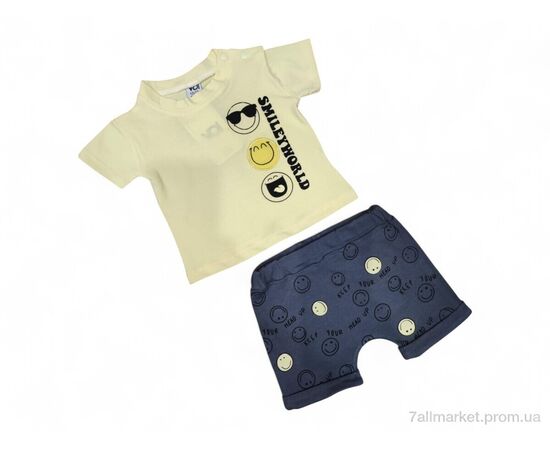 Костюм дитячий Літо 53447 жовтий (4 шт. р.сітка9-24) "Kids-modnik" недорого оптом від прямого постачальника Костюм дитячий Літо 53447 жовтий (4 шт. р.сітка9-24) "Kids-modnik" недорого оптом від прямого постачальника