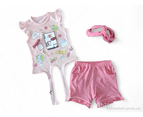 Костюм дитячий Літо 212663 персиково-кораловий (3 шт. р.сітка1-3) "Kids-modnik" недорого оптом від прямого постачальника Костюм дитячий Літо 212663 персиково-кораловий (3 шт. р.сітка1-3) "Kids-modnik" недорого оптом від прямого постачальника