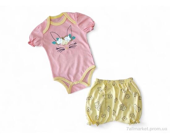 Костюм детский Лето 21222 персик (3 шт. р.сетка 3-9) "Kids-modnik" недорого оптом от прямого поставщика Фотография Костюм детский Лето 21222 персик (3 шт. р.сетка 3-9) "Kids-modnik" недорого оптом от прямого поставщика