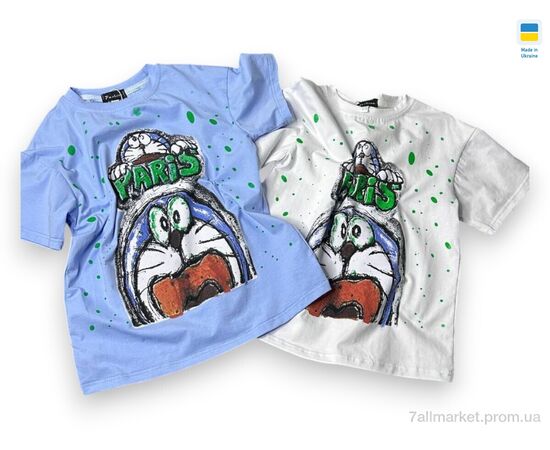 Футболка детская Лето 019-2 блакитний (116р) (1 шт. р.сетка One size) "Mimicoo" недорого оптом от прямого поставщика Фотография Футболка детская Лето 019-2 блакитний (116р) (1 шт. р.сетка One size) "Mimicoo" недорого оптом от прямого поставщика