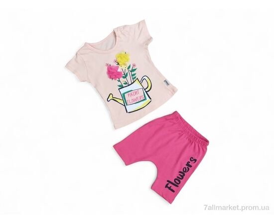 Костюм детский Лето 2352 пудра (4 шт. р.сетка 6-18) "Kids-modnik" недорого оптом от прямого поставщика Фотография Костюм детский Лето 2352 пудра (4 шт. р.сетка 6-18) "Kids-modnik" недорого оптом от прямого поставщика