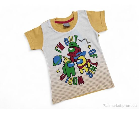 Футболка детская Лето 4537 жовтий (4 шт. р.сетка 13-16) "Kids-modnik" недорого оптом от прямого поставщика Фотография Футболка детская Лето 4537 жовтий (4 шт. р.сетка 13-16) "Kids-modnik" недорого оптом от прямого поставщика