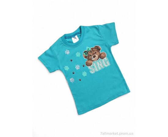 Футболка детская Лето 117-2 бірюзовий (4 шт. р.сетка 1-4) "Kids-modnik" недорого оптом от прямого поставщика Фотография Футболка детская Лето 117-2 бірюзовий (4 шт. р.сетка 1-4) "Kids-modnik" недорого оптом от прямого поставщика