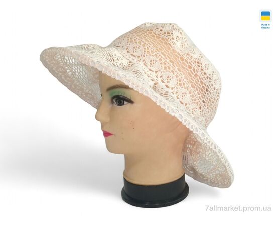 Капелюх жіночий Літо 0015 мереживо (5 шт. р.сітка56-62) "Mabi" недорого оптом від прямого постачальника Капелюх жіночий Літо 0015 мереживо (5 шт. р.сітка56-62) "Mabi" недорого оптом від прямого постачальника