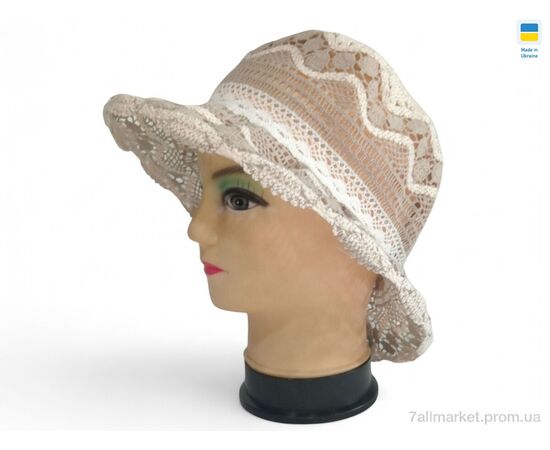 Капелюх жіночий Літо 0018 мереживо (5 шт. р.сітка56-62) "Mabi" недорого оптом від прямого постачальника Капелюх жіночий Літо 0018 мереживо (5 шт. р.сітка56-62) "Mabi" недорого оптом від прямого постачальника