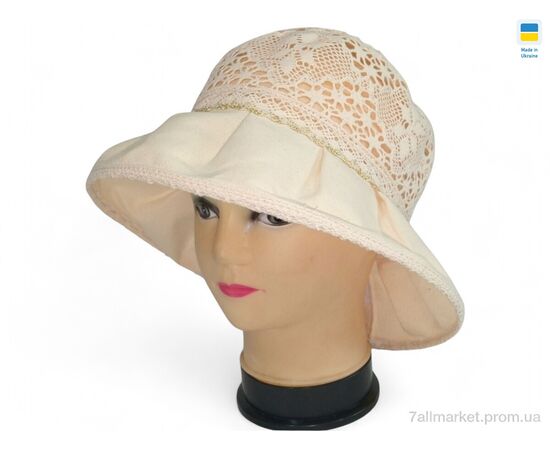 Капелюх жіночий Літо 0026 бежевий (5 шт. р.сітка56-62) "Mabi" недорого оптом від прямого постачальника Капелюх жіночий Літо 0026 бежевий (5 шт. р.сітка56-62) "Mabi" недорого оптом від прямого постачальника