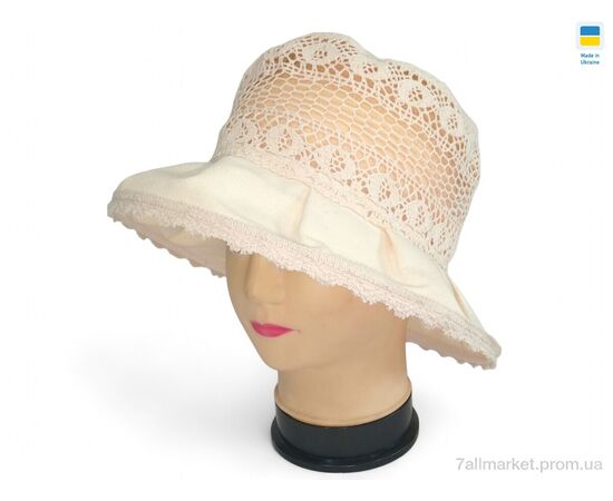 Капелюх жіночий Літо 0027 бежевий (5 шт. р.сітка56-62) "Mabi" недорого оптом від прямого постачальника Капелюх жіночий Літо 0027 бежевий (5 шт. р.сітка56-62) "Mabi" недорого оптом від прямого постачальника