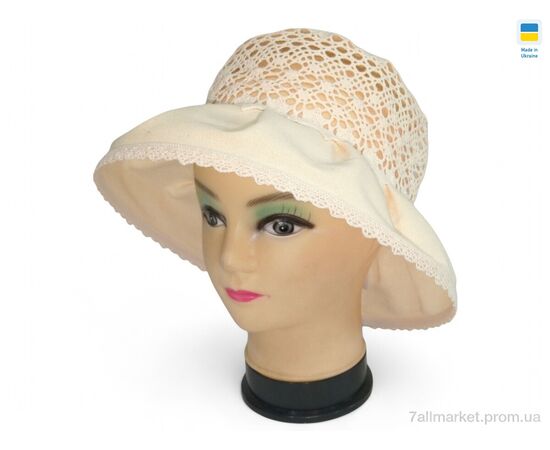 Капелюх жіночий Літо 0029 бежевий (5 шт. р.сітка56-62) "Mabi" недорого оптом від прямого постачальника Капелюх жіночий Літо 0029 бежевий (5 шт. р.сітка56-62) "Mabi" недорого оптом від прямого постачальника