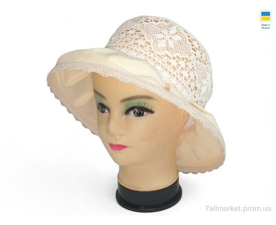 Капелюх жіночий Літо 0030 бежевий (5 шт. р.сітка56-62) "Mabi" недорого оптом від прямого постачальника Капелюх жіночий Літо 0030 бежевий (5 шт. р.сітка56-62) "Mabi" недорого оптом від прямого постачальника