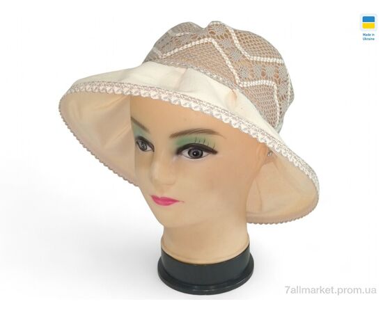 Капелюх жіночий Літо 0031 бежевий (5 шт. р.сітка56-62) "Mabi" недорого оптом від прямого постачальника Капелюх жіночий Літо 0031 бежевий (5 шт. р.сітка56-62) "Mabi" недорого оптом від прямого постачальника