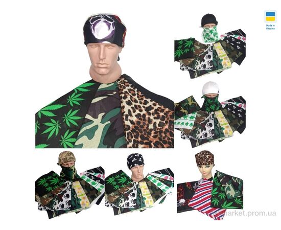 Бандана унисекс Лето 0077 mix (10 шт. р.сетка ) "Mabi" недорого оптом от прямого поставщика Фотография Бандана унисекс Лето 0077 mix (10 шт. р.сетка ) "Mabi" недорого оптом от прямого поставщика