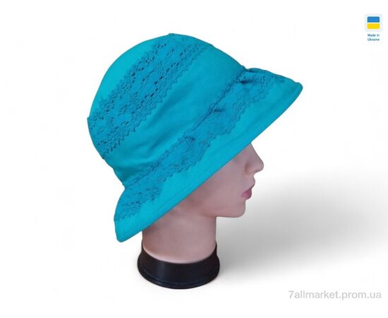 Шляпа женская Лето 0233 блакитний (3 шт. р.сетка 56-62) "Mabi" недорого оптом от прямого поставщика Фотография Шляпа женская Лето 0233 блакитний (3 шт. р.сетка 56-62) "Mabi" недорого оптом от прямого поставщика