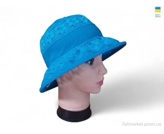 Капелюх жіночий Літо 0238 синій (3 шт. р.сітка56-62) "Mabi" недорого оптом від прямого постачальника Капелюх жіночий Літо 0238 синій (3 шт. р.сітка56-62) "Mabi" недорого оптом від прямого постачальника