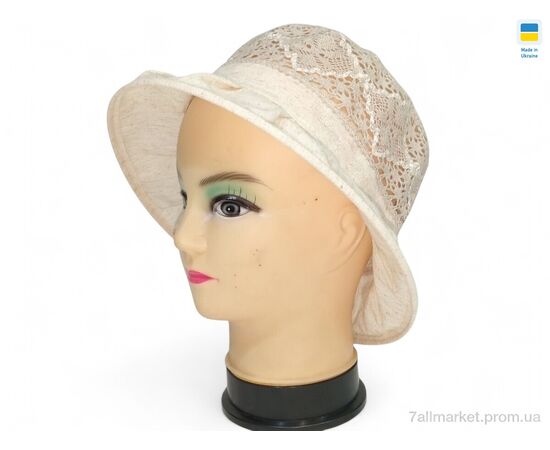 Капелюх жіночий Літо 0249 бежевий (3 шт. р.сітка56-62) "Mabi" недорого оптом від прямого постачальника Капелюх жіночий Літо 0249 бежевий (3 шт. р.сітка56-62) "Mabi" недорого оптом від прямого постачальника