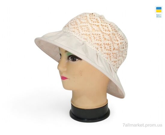 Капелюх жіночий Літо 0254 бежевий (3 шт. р.сітка56-62) "Mabi" недорого оптом від прямого постачальника Капелюх жіночий Літо 0254 бежевий (3 шт. р.сітка56-62) "Mabi" недорого оптом від прямого постачальника