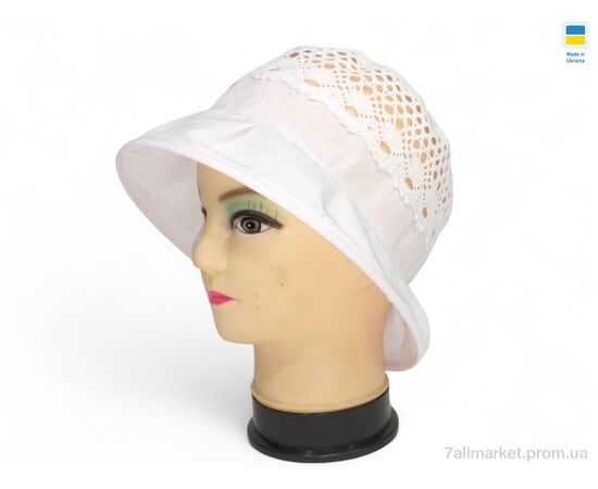 Капелюх жіночий Літо 0256 білий (3 шт. р.сітка56-62) "Mabi" недорого оптом від прямого постачальника Капелюх жіночий Літо 0256 білий (3 шт. р.сітка56-62) "Mabi" недорого оптом від прямого постачальника