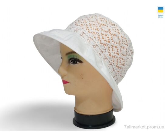 Капелюх жіночий Літо 0259 білий (3 шт. р.сітка56-62) "Mabi" недорого оптом від прямого постачальника Капелюх жіночий Літо 0259 білий (3 шт. р.сітка56-62) "Mabi" недорого оптом від прямого постачальника