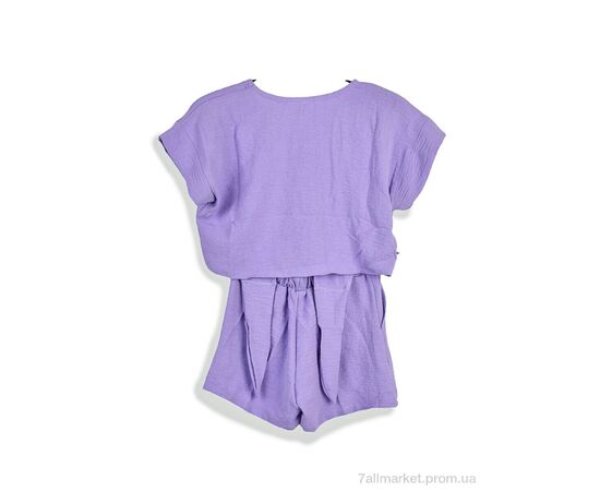 Костюм детский Лето 002-2 violet (5 шт. р.сетка 128-152) "Steysi" недорого оптом от прямого поставщика, изображение 2 Фотография Костюм детский Лето 002-2 violet (5 шт. р.сетка 128-152) "Steysi" недорого оптом от прямого поставщика, изображение 2