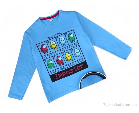 Батник дитячий Весна/осінь 4390 блакитний (4 шт. р.сітка7-10) "Kids-modnik" недорого оптом від прямого постачальника Батник дитячий Весна/осінь 4390 блакитний (4 шт. р.сітка7-10) "Kids-modnik" недорого оптом від прямого постачальника