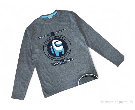 Батник дитячий Весна/осінь 4391 сірий міньйон (4 шт. р.сітка11-14) "Kids-modnik" недорого оптом від прямого постачальника Батник дитячий Весна/осінь 4391 сірий міньйон (4 шт. р.сітка11-14) "Kids-modnik" недорого оптом від прямого постачальника