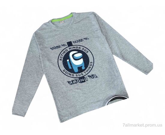 Батник дитячий Весна/осінь 4391 св.сірий міньйон (4 шт. р.сітка11-14) "Kids-modnik" недорого оптом від прямого постачальника Батник дитячий Весна/осінь 4391 св.сірий міньйон (4 шт. р.сітка11-14) "Kids-modnik" недорого оптом від прямого постачальника