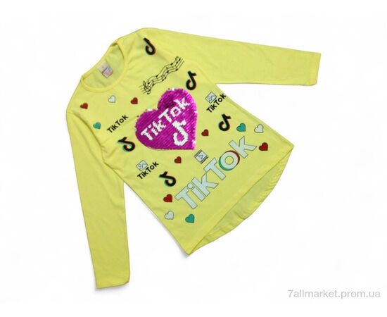 Батник дитячий Весна/осінь 7152 жовтий TikTok (4 шт. р.сітка9-12) "Kids-modnik" недорого оптом від прямого постачальника Батник дитячий Весна/осінь 7152 жовтий TikTok (4 шт. р.сітка9-12) "Kids-modnik" недорого оптом від прямого постачальника