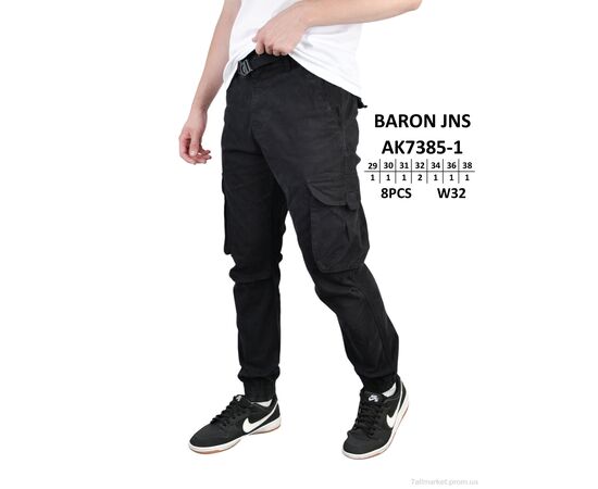 Чоловічі брюки Весна/осінь AK7385-1 (8 шт. р.сітка29-38) "Baron" недорого оптом від прямого постачальника, зображення 2 Чоловічі брюки Весна/осінь AK7385-1 (8 шт. р.сітка29-38) "Baron" недорого оптом від прямого постачальника, зображення 2