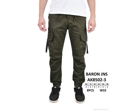 Чоловічі брюки Весна/осінь AK8502-3 (8 шт. р.сітка30-38) "Baron" недорого оптом від прямого постачальника Чоловічі брюки Весна/осінь AK8502-3 (8 шт. р.сітка30-38) "Baron" недорого оптом від прямого постачальника