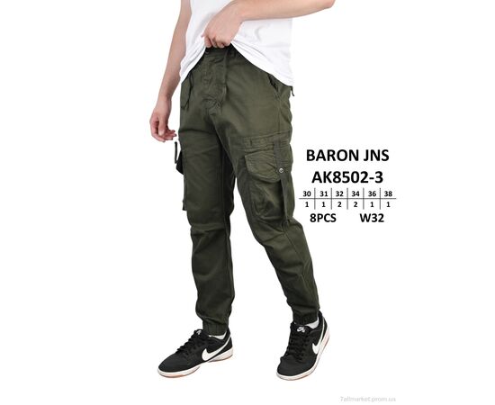 Чоловічі брюки Весна/осінь AK8502-3 (8 шт. р.сітка30-38) "Baron" недорого оптом від прямого постачальника, зображення 2 Чоловічі брюки Весна/осінь AK8502-3 (8 шт. р.сітка30-38) "Baron" недорого оптом від прямого постачальника, зображення 2