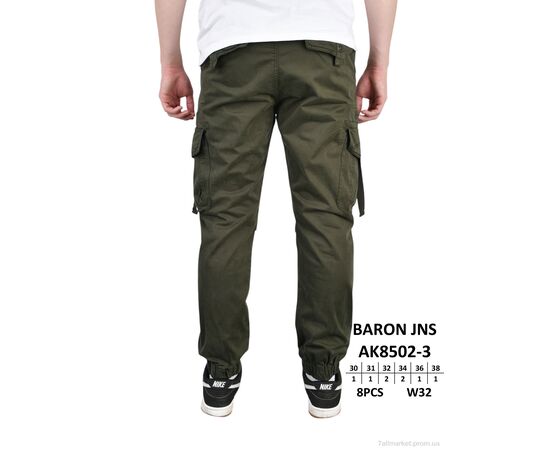 Чоловічі брюки Весна/осінь AK8502-3 (8 шт. р.сітка30-38) "Baron" недорого оптом від прямого постачальника, зображення 3 Чоловічі брюки Весна/осінь AK8502-3 (8 шт. р.сітка30-38) "Baron" недорого оптом від прямого постачальника, зображення 3