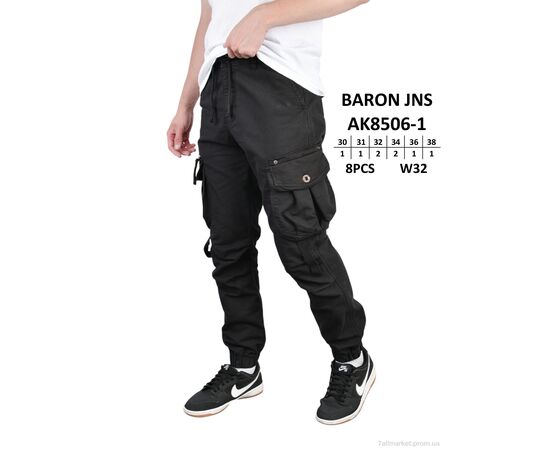 Чоловічі брюки Весна/осінь AK8506-1 (8 шт. р.сітка30-38) "Baron" недорого оптом від прямого постачальника, зображення 2 Чоловічі брюки Весна/осінь AK8506-1 (8 шт. р.сітка30-38) "Baron" недорого оптом від прямого постачальника, зображення 2