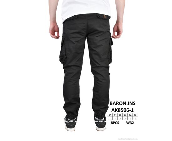 Чоловічі брюки Весна/осінь AK8506-1 (8 шт. р.сітка30-38) "Baron" недорого оптом від прямого постачальника, зображення 3 Чоловічі брюки Весна/осінь AK8506-1 (8 шт. р.сітка30-38) "Baron" недорого оптом від прямого постачальника, зображення 3