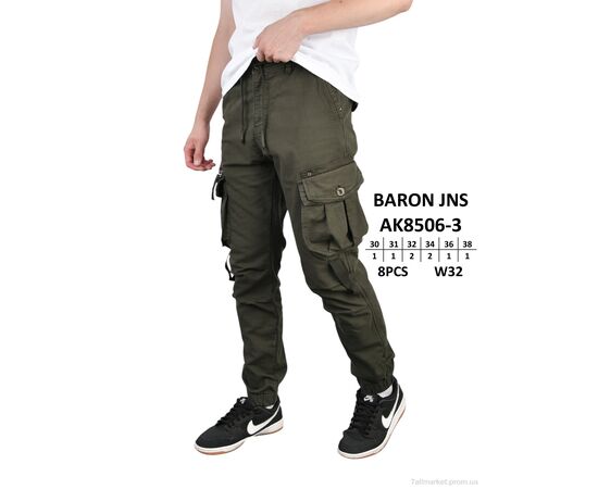 Чоловічі брюки Весна/осінь AK8506-3 (8 шт. р.сітка30-38) "Baron" недорого оптом від прямого постачальника, зображення 2 Чоловічі брюки Весна/осінь AK8506-3 (8 шт. р.сітка30-38) "Baron" недорого оптом від прямого постачальника, зображення 2