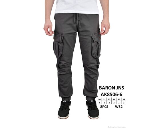 Чоловічі брюки Весна/осінь AK8506-6 (8 шт. р.сітка30-38) "Baron" недорого оптом від прямого постачальника Чоловічі брюки Весна/осінь AK8506-6 (8 шт. р.сітка30-38) "Baron" недорого оптом від прямого постачальника