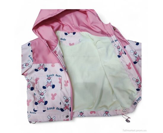 Вітровка дитяча Весна/осінь 17301 рожевий (5 шт. р.сітка90-130) "Kids-modnik" недорого оптом від прямого постачальника, зображення 2 Вітровка дитяча Весна/осінь 17301 рожевий (5 шт. р.сітка90-130) "Kids-modnik" недорого оптом від прямого постачальника, зображення 2