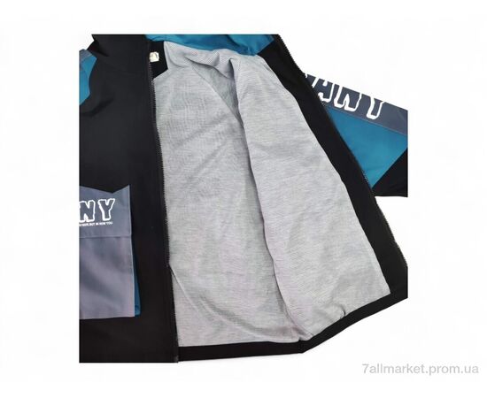 Вітровка дитяча Весна/осінь 2126 бірюзовий (4 шт. р.сітка150-180) "Kids-modnik" недорого оптом від прямого постачальника, зображення 3 Вітровка дитяча Весна/осінь 2126 бірюзовий (4 шт. р.сітка150-180) "Kids-modnik" недорого оптом від прямого постачальника, зображення 3